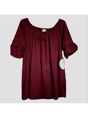 Naif Short Sleeve Blouse Size 1X